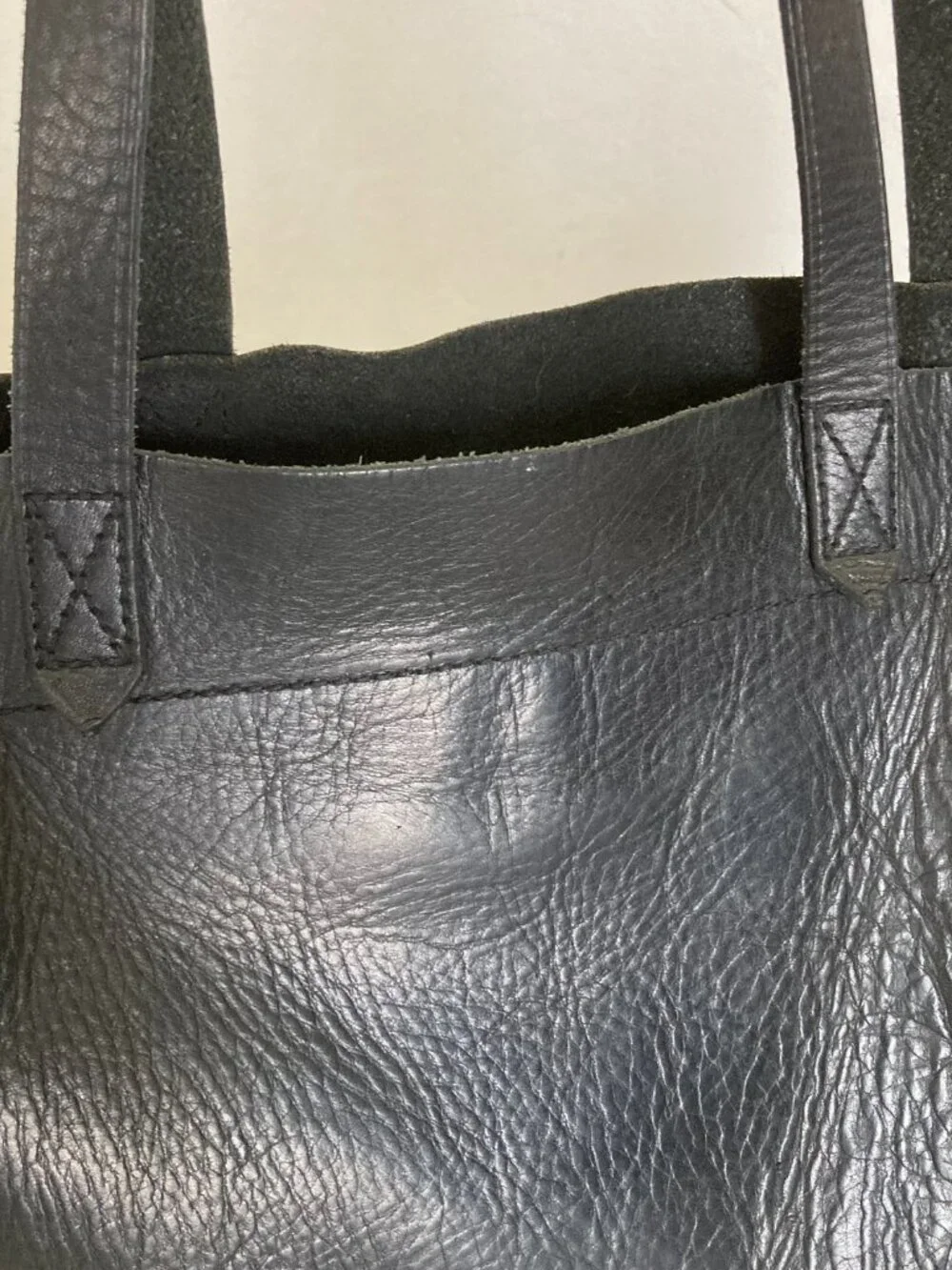 Madewell The Transport Medium Crossbody | Shoulder bag | Black Leather Tote Bag - Picture 7 of 15